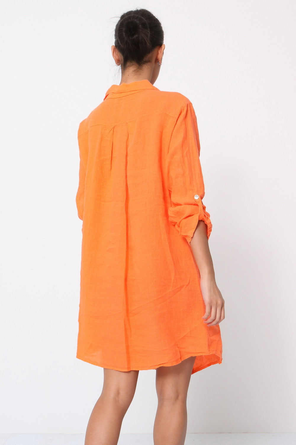 Robe chemise élégante et confortable - 100% Lin
