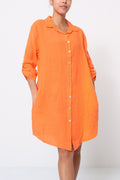 Robe chemise élégante et confortable - 100% Lin