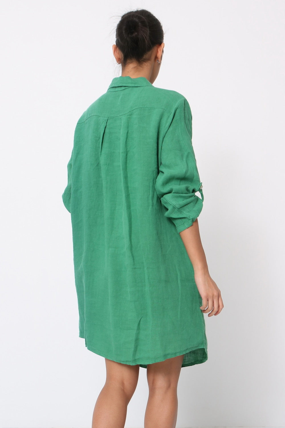 Robe chemise élégante et confortable - 100% Lin