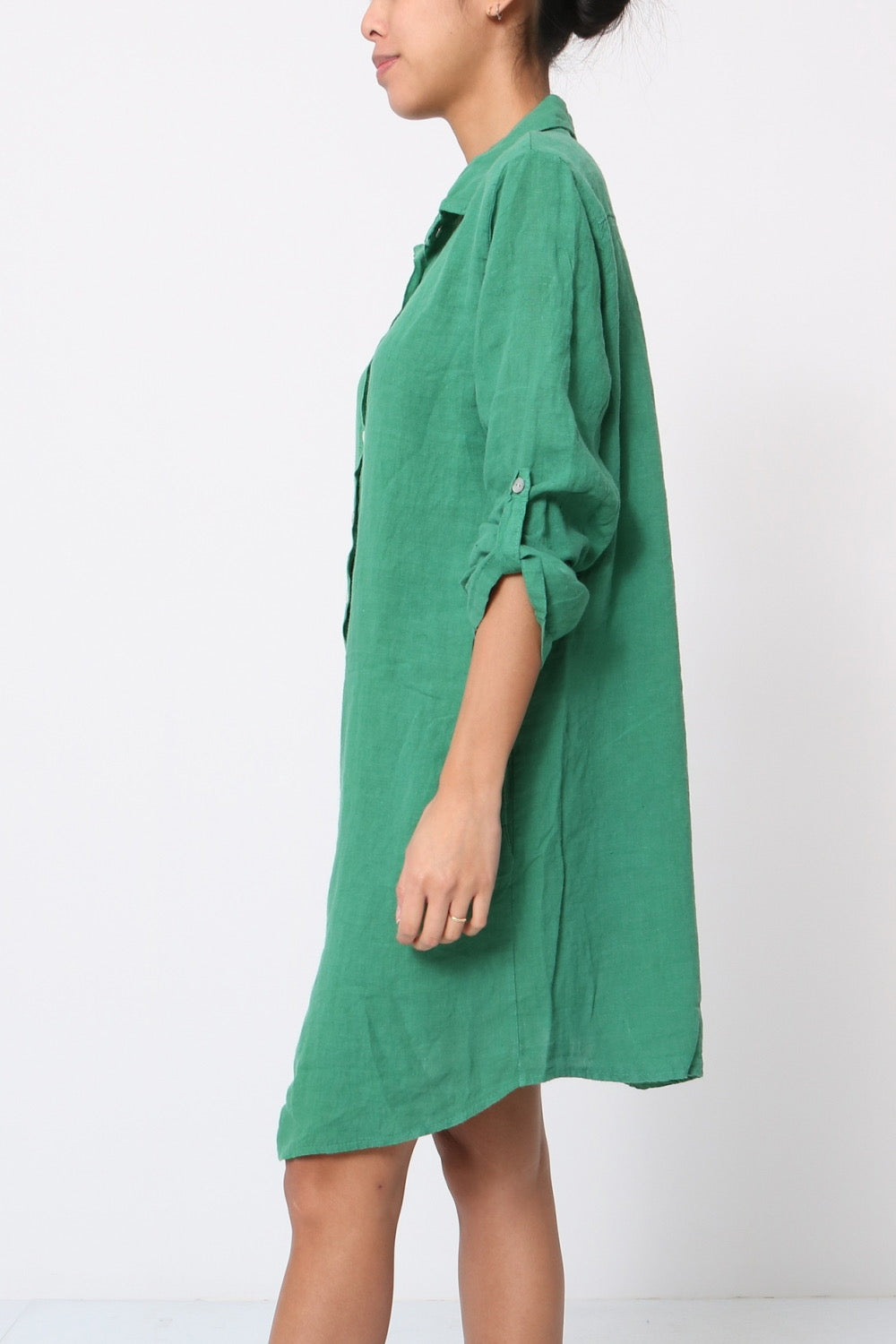 Robe chemise élégante et confortable - 100% Lin