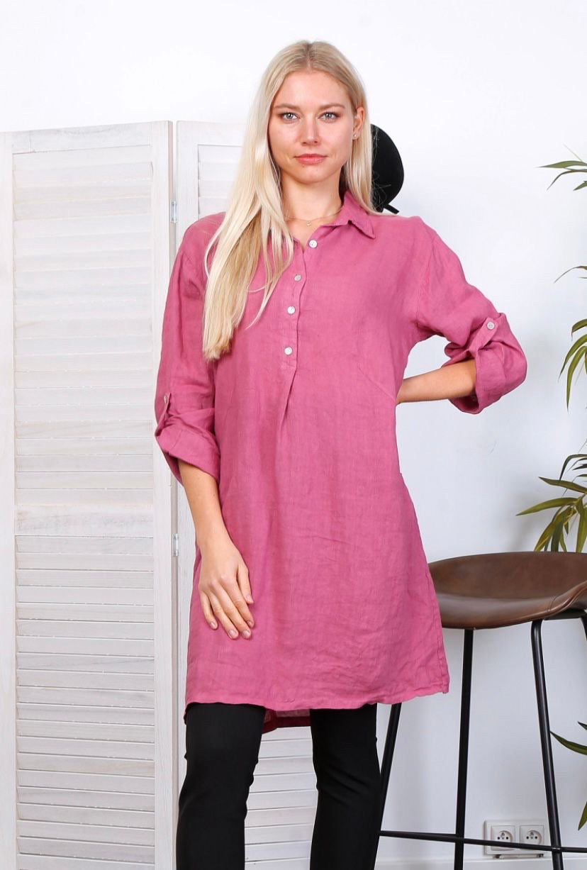 Robe avec poches - 100% Lin
