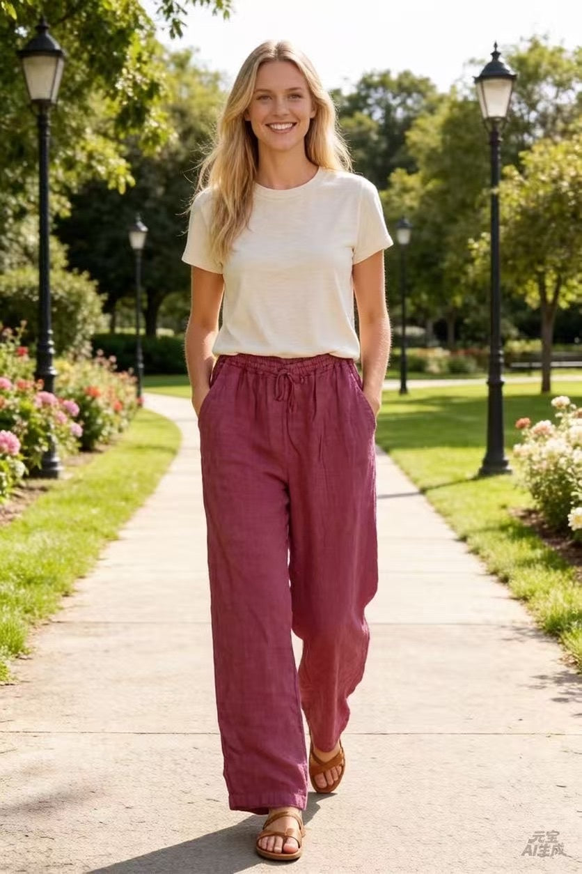 Pantalon femme – 100 % Lin