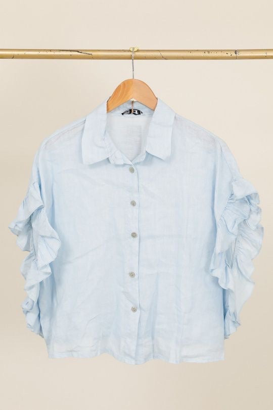 Chemise femme Volantée - 100% Lin