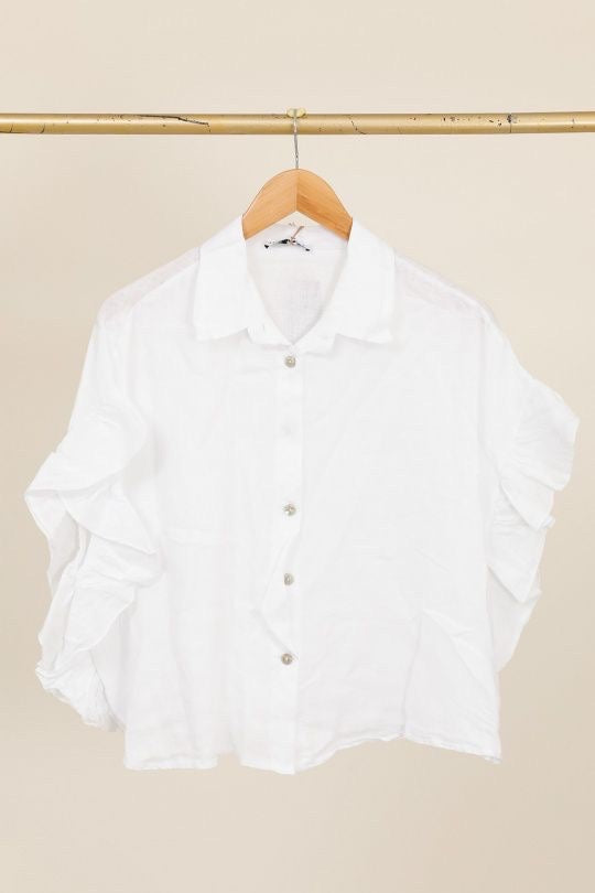 Chemise femme Volantée - 100% Lin