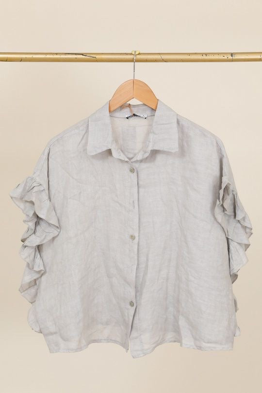 Chemise femme Volantée - 100% Lin