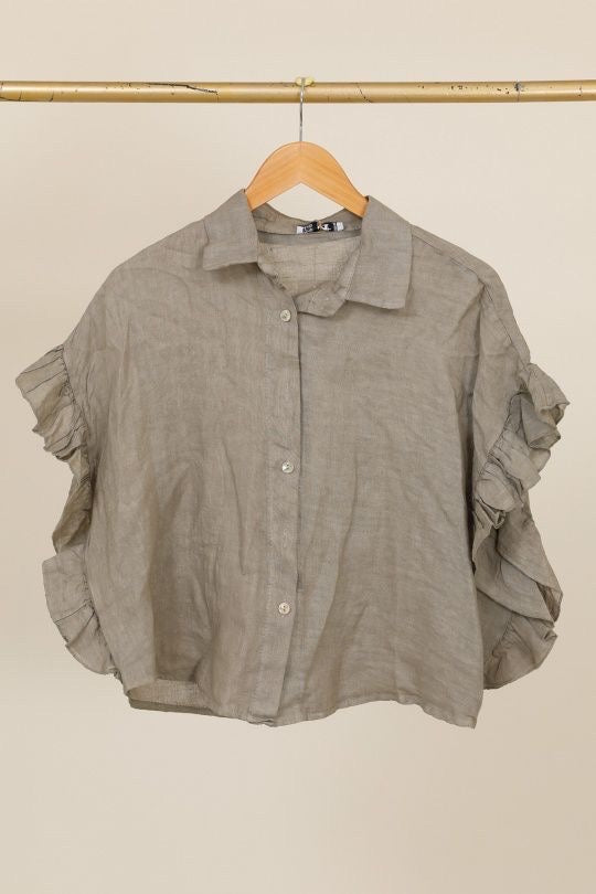 Chemise femme Volantée - 100% Lin