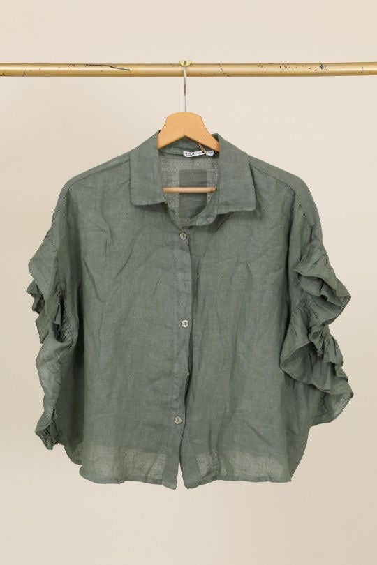 Chemise femme Volantée - 100% Lin