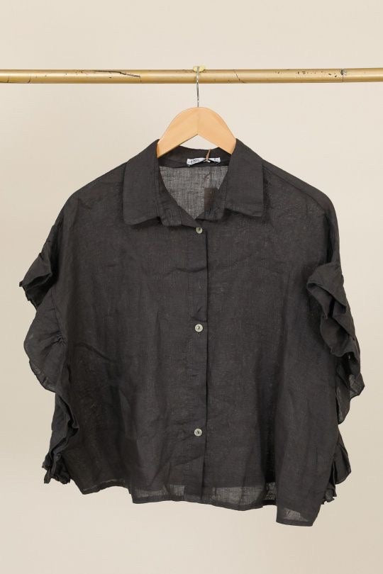 Chemise femme Volantée - 100% Lin