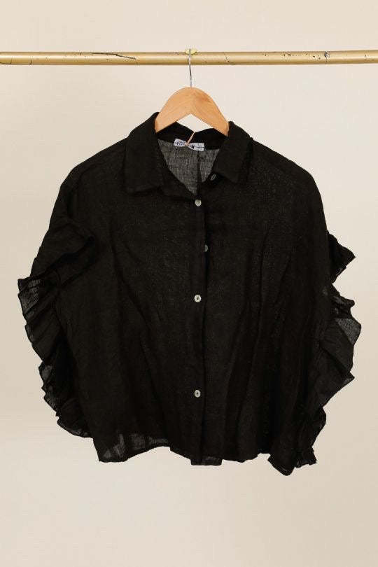 Chemise femme Volantée - 100% Lin