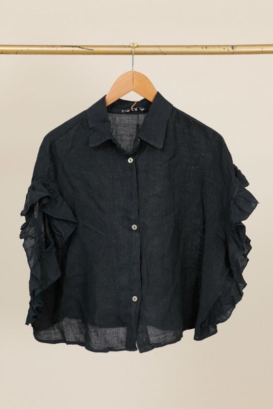 Chemise femme Volantée - 100% Lin